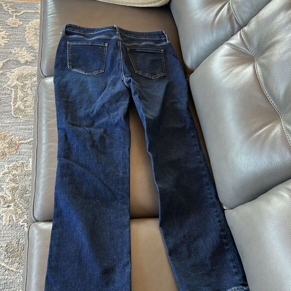 NYDJ Marilyn Straight Jeans High Waist Stretch Dark Riverbridge 31" Inseam 10 - Picture 15 of 15